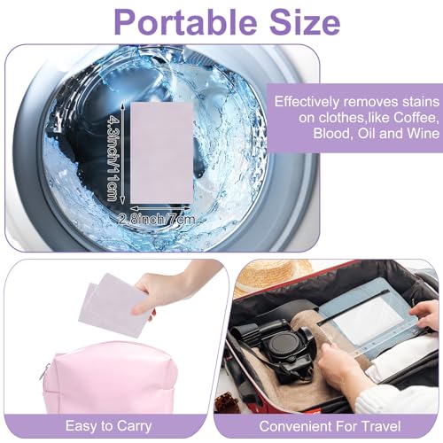 Image of Loopeer 600 Loads Laundry Detergent Sheets Bulk No Leak Laundry Soap Sheets Anti Sensitive Liquidless Laundry Supplies Washing Strips for Home Dorm(Lavender)