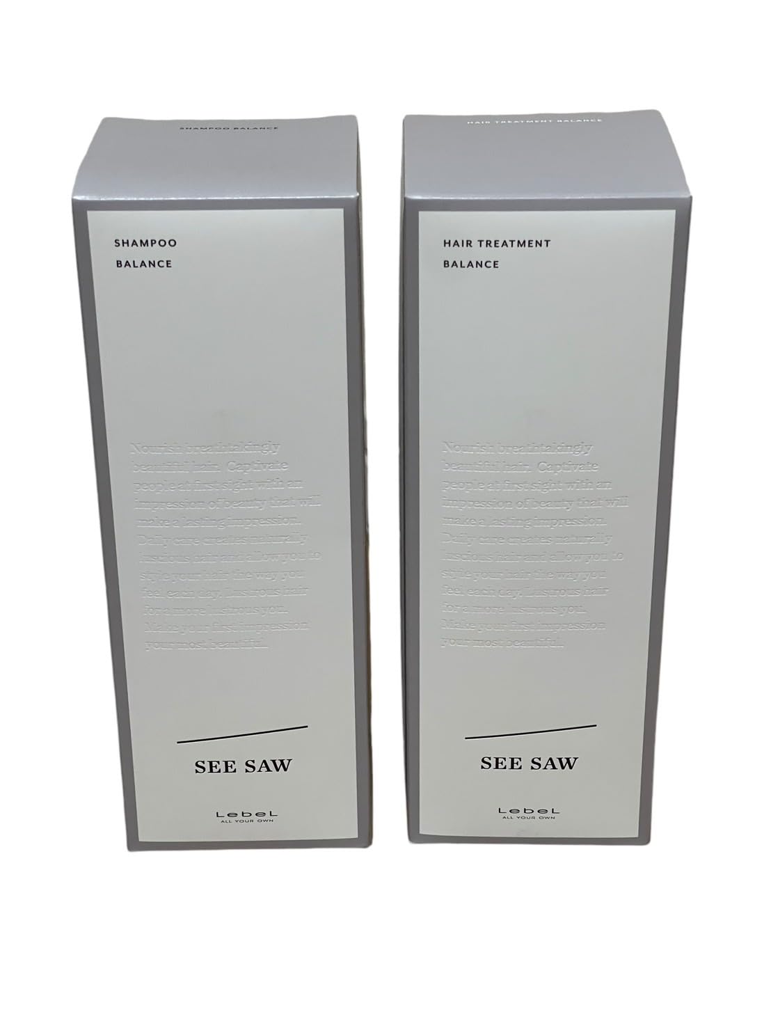 SEE SAW シャンプー & ヘアトリートメント 500ml バランス Amazon | Lebel ルベル シーソー ヘア＆スキャルプシャンプーB