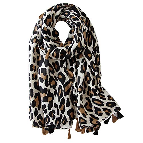 LABANCA Womens Vintage Boho Scarf Winter Warm Printed Scarf Shawl