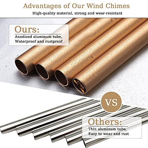 Image of Soopau Wind Chimes for Outside, 30 inch Wooden Sympathy Wind Chimes Memorial Wind Chime for Loss of Loved One Mother Father, Sympathy Gift Home Decor Outdoor Garden Patio