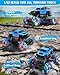 Programmable RC Stunt Truck, 1:12 Remote Control Monster Car with 360° Spin, Drift, One-Key Demo, 4WD All-Offroad Cars with Spray Music Dance Hobby Truck Gifts for 6-12 Boys Girls Christmas (Blue)
