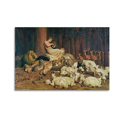 Impression sur toile Apollo par Briton Riviere décoration murale 60 x 90 cm