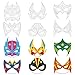 Sosation 36 Pcs Color Your Own Hero Masks DIY Paper Masks Craft Blank Graffiti Masks with Ropes for Kids Birthday Party(Cool Style)