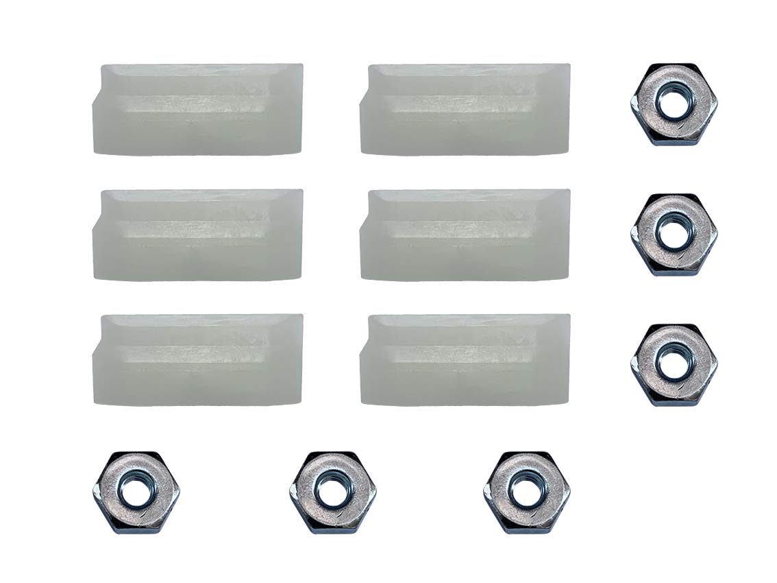 6 bandes de protection de pignon et écrous pour tronçonneuse Stihl MS260 MS291