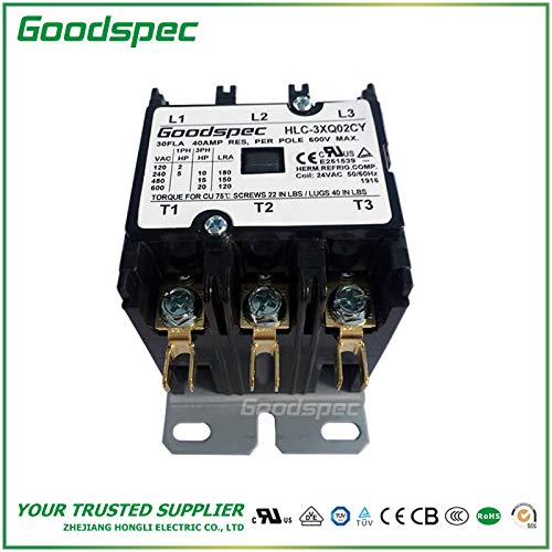 HLC-3XQ02CY(3P/30A/24VAC) Definite Purpose CONTACTOR