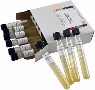 Tryptic Soy Agar Slant Tubes, Pack of 12 - Sterile Microbiological Culture Media - The Curated Chemical Collection by Innovating Science