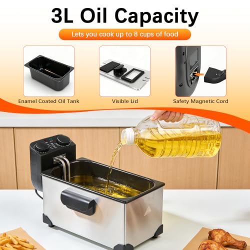 Commercial deep fryer heavy duty