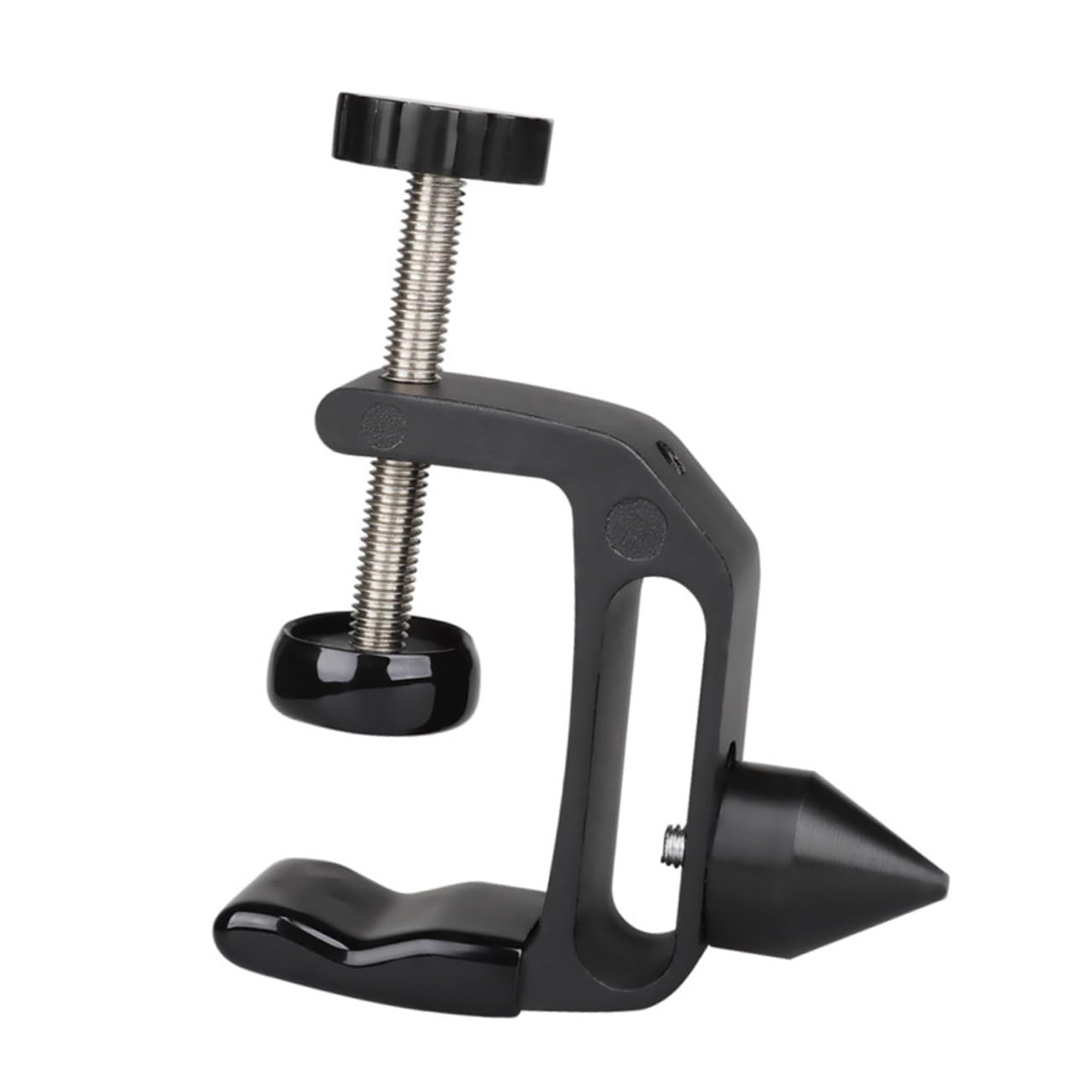 Soporte de Clarinete Práctico de Abs y Metal Soporte de Escritorio Multifuncional para Pulir Corchos Accesorio para Instrumentos Musicales Clip Antideslizante Negro