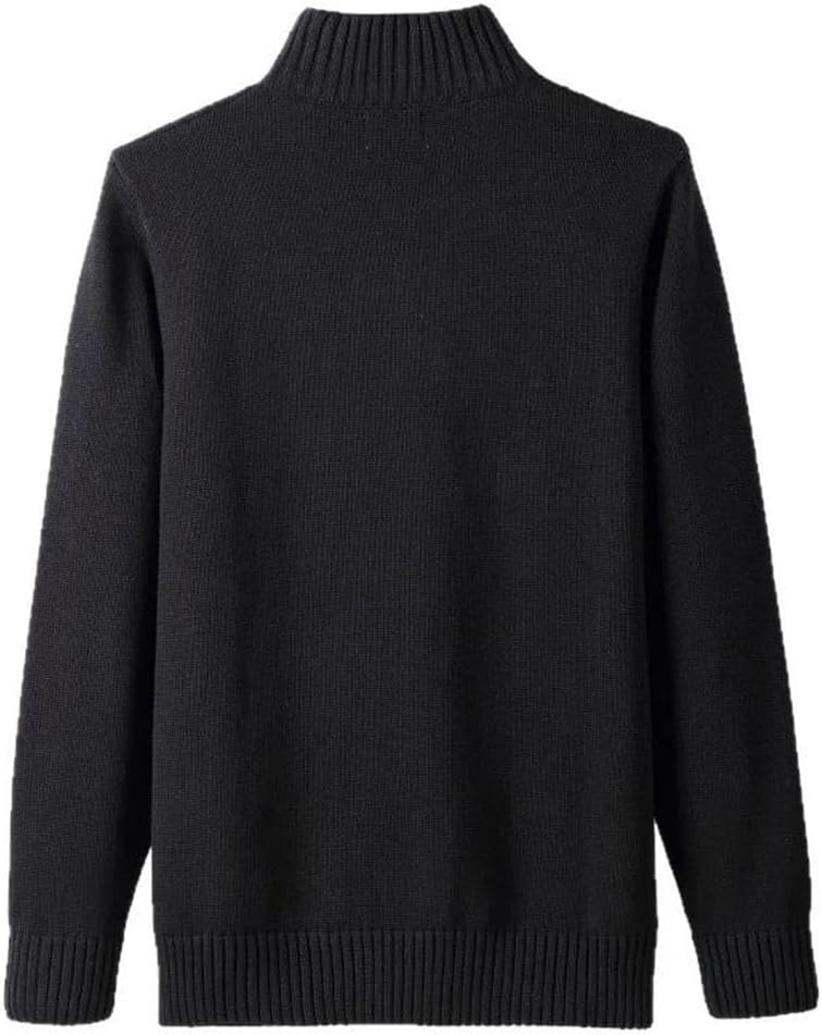 Men's Sweater Cardigan Fall Winter Warm Zipper Knitted Sweater Cotton Thick Sweater Tops