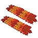 SunAngel Package of 300 Assorted Rich Fall Colored Silk Maple Leaves for Weddings, Events and Decorating