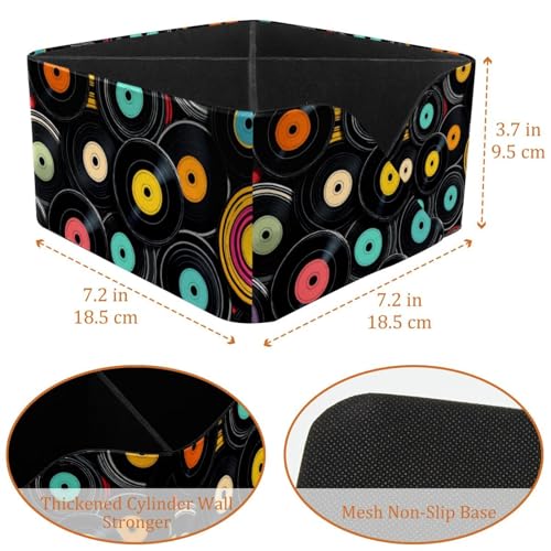 Rangement de bureau rectangulaire à compartiments disques noirs