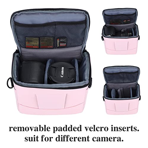 G-Raphy Camera Bag Case Waterproof Dslr Insert Bag For Dslr Slr Cameras,Mirrorless Cameras And Etc (Pink) #TOP3