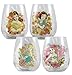 Disney Princess 18 oz. Contour Glass - Set of 4