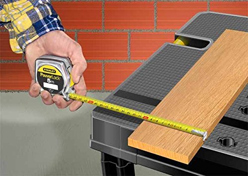 25FT Heavy Duty Tape Measure, Inch/Metric Scale, 3-Lock Design, MID Accuracy, Chrome