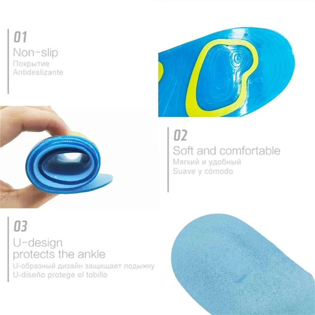 Soletta in Gel Silic Ortopedico Cura del Piede for i Piedi Scarpe Soletta Sportiva Solette for Assorbimento degli Urti Cuscino Ortopedico for(Small)