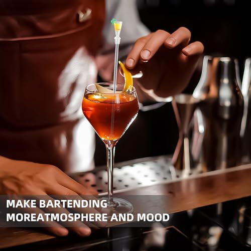 Windspeed UNKNOWN Cocktail Mixing Spoon, Cup Acrylic Mixer Bar Puddler Swizzle Stick Sticks 10 Pcs thumb #2