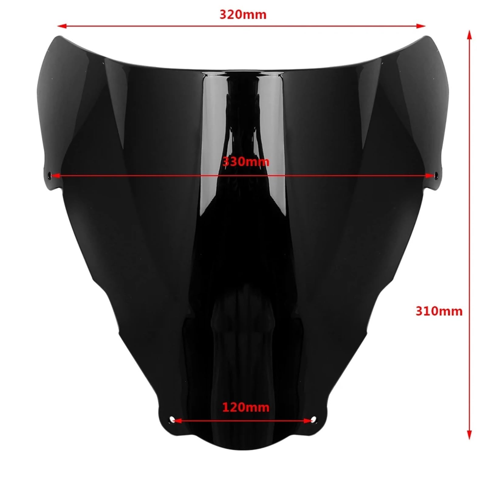 Przednia szyba motocyklowa Pasuje do motocykla Suzuki SV650 SV650S 1999-2002 Czarna owiewka ABS Double Bubble z podwójną szybą przednią