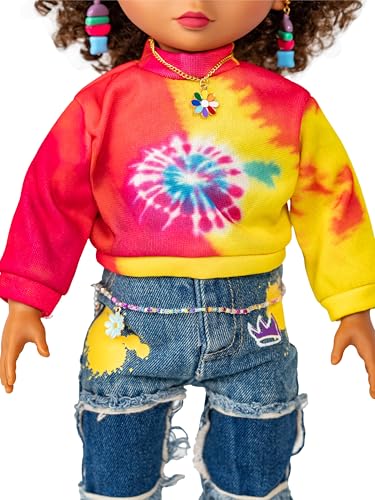 Muñeca Nova de 18 pulgadas con cuerpo blando y accesorios miniatura 5