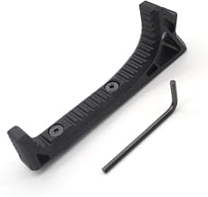 Trirock Black Tactical Aluminum Link Curved Angled Hand Stop Fits KeyMod handguard Rail System