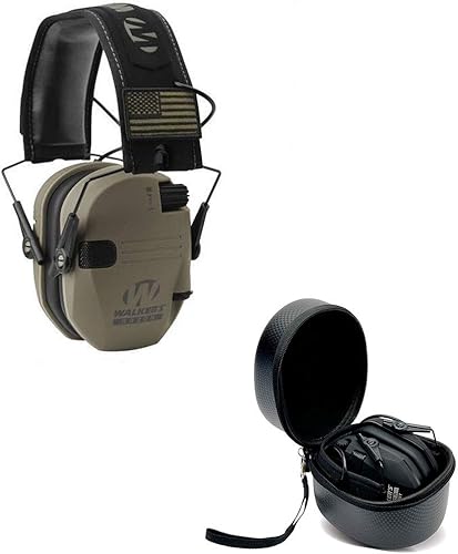 Miniatura 34 de Walker's Razor Slim - Protector auditivo electrónico para tiro (amplificación y supresión de sonido) con estuche protector