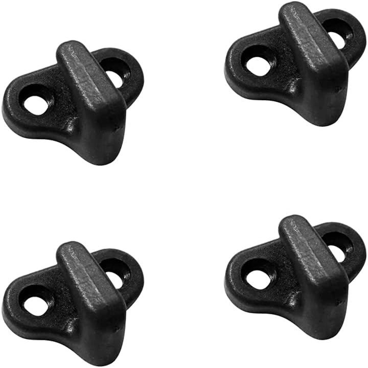 4 Pack Black Nylon Lashing Hooks/J-Hooks Replacement for Bungee Cord Lashing Hooks