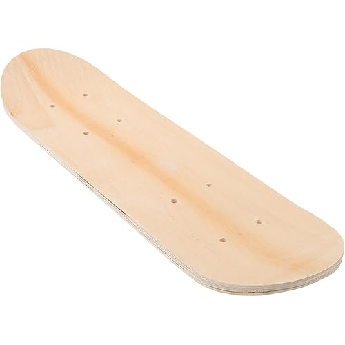 Vaguelly Blank Skateboards Deck Unfinished 7 Ply Wooden Skate Decks Double Tail Skateboard for Art Painting Replacement Home Decors
