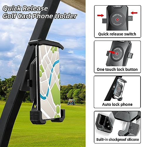 Roykaw Magnetic Golf Cart Phone Holder