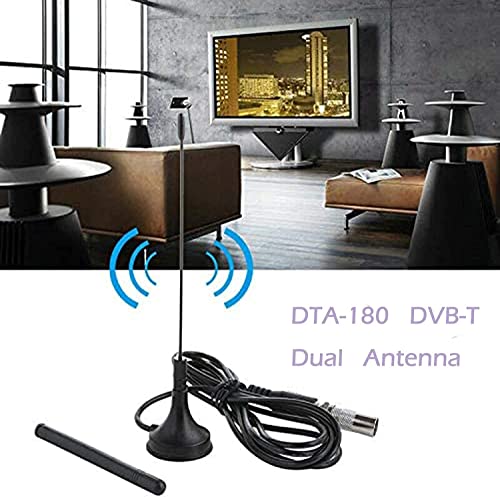Tv Aerial,Tv Antenna,Indoor Tv Aerial,Dvb-T Television Dta-180,Portable Tv Aerial Indoor Outdoor Antenna Freeview Tv Aerial, Support 1080P For Vhf/Uhf Tv Signals #TOP2