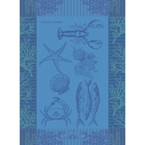 Garnier Thiebaut L'Ocean Bleu French Kitchen Towel 22