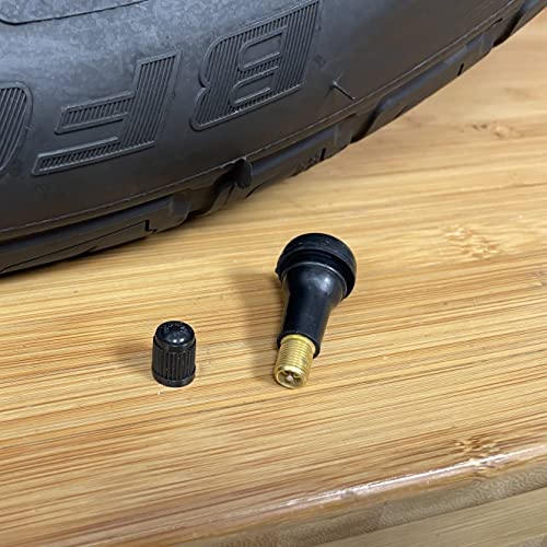Image of Slime 2080-A Tubeless Tire Valves 1 inch, TR 413 45, Schrader Valve stem, Pack of 2 valves
