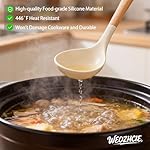 Silicone Cooking Utensil Set,12 PCS Cooking Cookware Kitchen Utensils Set for Cooking, Nonstick 446°F Heat-Resistant Cookware Kitchen Tools of Spoon,Brush,Whisk,Spatula,Turner Tongs (Khaki) - Image 4