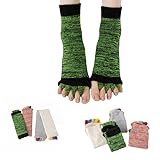 Xiyocadt 【Korrektur von Ballenzehen】 Unisex-Yogasocken mit Zehentrennung in bunten Farben, Fünf-Zehen-Socken, 4 Farben (Größen 38–44) Yoga-Sportsocken, rutschfeste Trainingssocken für Pilates (Grün)
