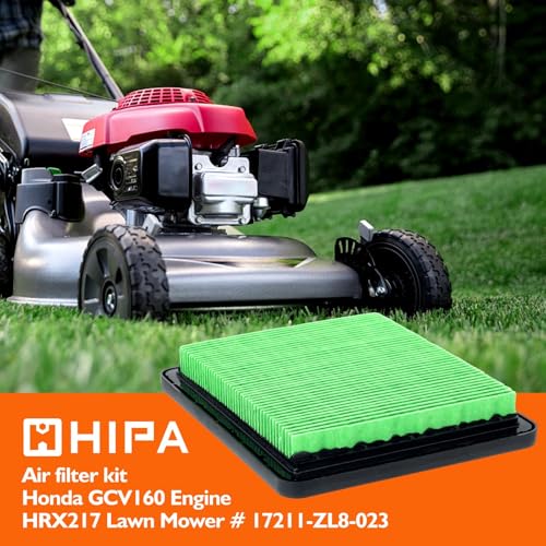 Hipa 17211-Z8B-901 Air Filter compatible with Honda HU700F HRC216 7021P HU700H HRT216 HRB216 HRS216 HU700L HRB217 HRZ216 HU800H HU700AWD Lawn Mower EN2500 EN2000 Generator