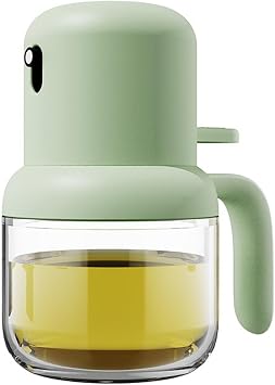 Premium Oil Spray Bottle Oil Dispensers Practical Oil Sprayer Glass Bottle Dispenser Trusty Kitchen Accessories For Cooking Roasting Frying Color Green