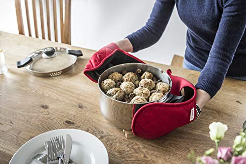 24cm Judge Vista Stainless Steel Cooking Pot with Strainer Lid - Image 4