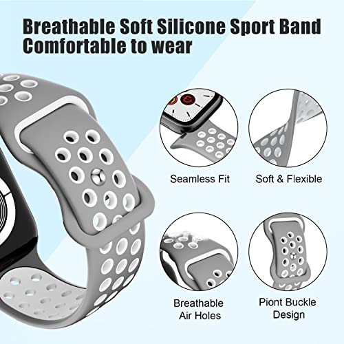 DigiHero Sport Straps Compatible with Apple Watch Straps 44mm 46mm 42mm 40mm 45mm 41mm 38mm 49mm Women Men - Image 2