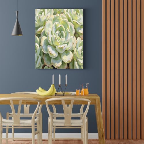 Tableau texturé vert succulent pour dynamiser un mur blanc sans relief - 3
