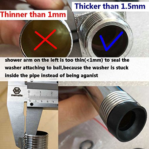 Missmin Shower Head Swivel Ball Adapter,Hand Shower Rotate Povit Shower Arm Extension Connector,Orb/Oil Rubbed Bronze #TOP6