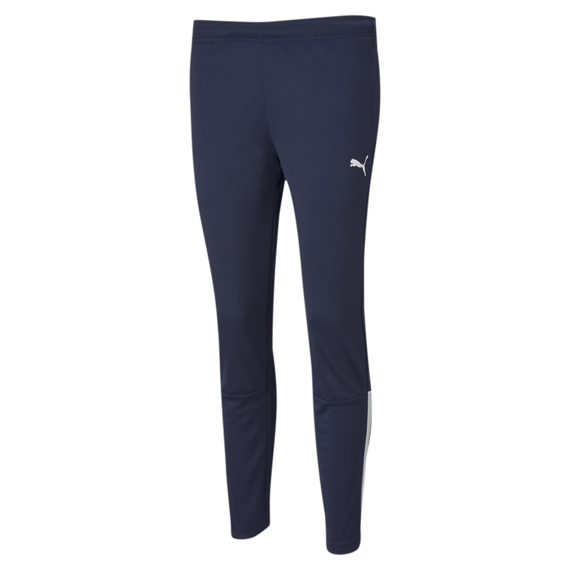PUMA Women's Teamliga Training Pants Sweatpants, Peacoat White, M