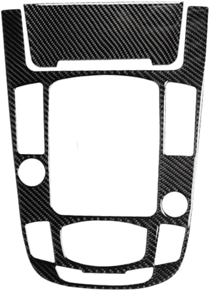 Carbon Fiber PC Vinyl Cover Trim Sticker Accessories Decoration Compatible with Audi A4 B8 BK 2009-2016 Black. (Dashboard Speedometer Tachometer 13-16)