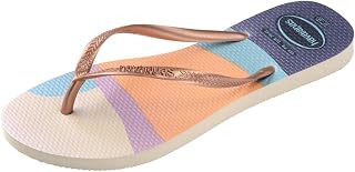 Havaianas Women's Slim Palette Glow Flip Flops Sandals, Beige, 11/12