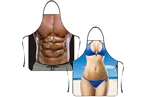 Regalos Hombres Adultos Unique Gag Aprons 2 Pack - Cocina Barbacoa Regalos Divertidos Para Hombres