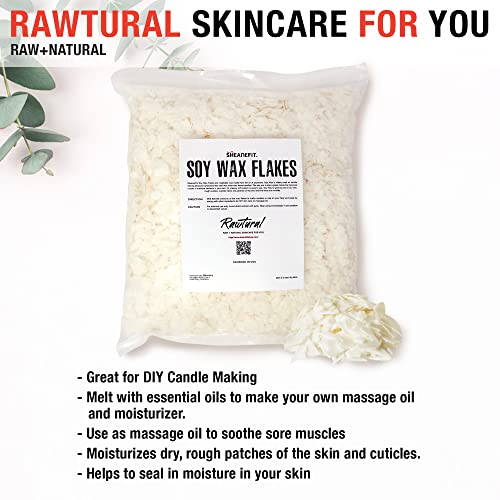 Sheanefit Soy Wax Flakes - Easy To Melt Flakes, Seals In Moisture, Diy Candle Making, Diy Skin Moisturizer, Skin Balms (3 Lb) #TOP2