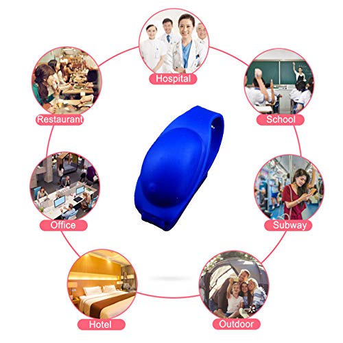 image for NARS 3Pcs Wristband Hand Dispenser with Beak Bottle, Portable Bracelet