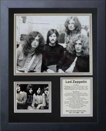 Cadre Led Zeppelin Early Years collage photo idée cadeau anniversaire fan rock