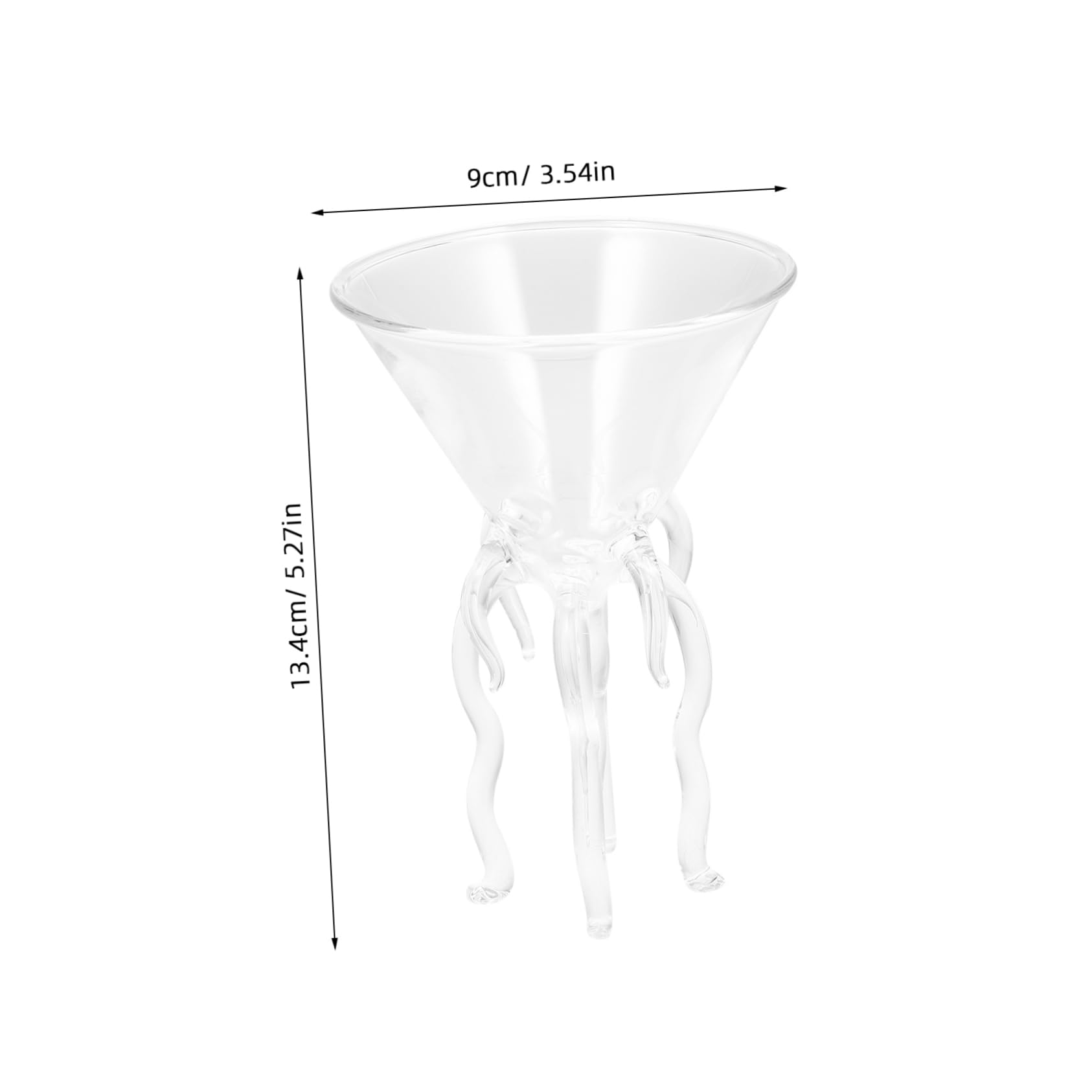 STOBAZA 2Pcs Creative Glass Cocktail Glasses for Home Unique Toasting Design Wine Cups for Parties Stylish Beverage Serveware present for Friends and Family