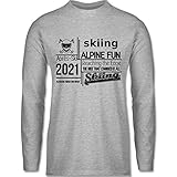 Das langärmelige Shirt der Marke B&C für Männer aus 100% Baumwolle (Grau meliert 85% Baumwolle, 15% Viskose) ist eher weit geschnitten und sieht mit einem Print versehen cool aus - in unserem Shop findest du lustige Sprüche und Motive