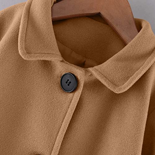 Betadog Toddler Girls Long Sleeve Winter Windproof Coat Jacket Kids Warm Outerwear Jacket 4t Girls (A-Coffee, 4-5 Years)4