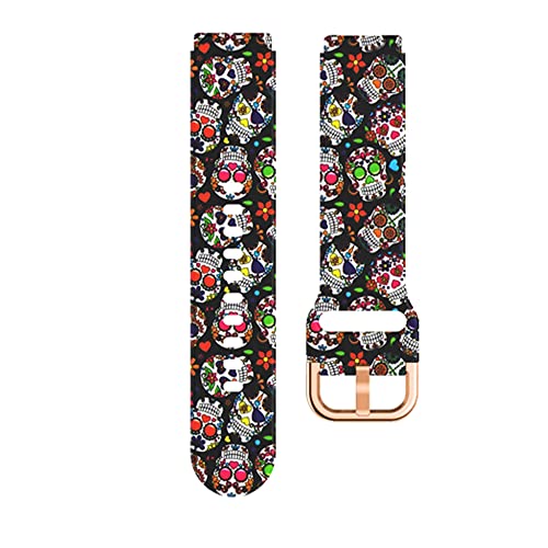 Correa Garmin Venu 2S de silicona impermeable con flores GUMMMY 4