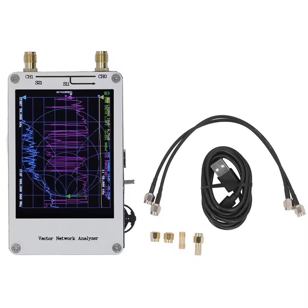 Vector Network Analyser 50K-900M Analizzatore di Antenna Tester per Cavi di Rete Strumenti di Rete da 2,8 Pollici Accessori di Ricambio